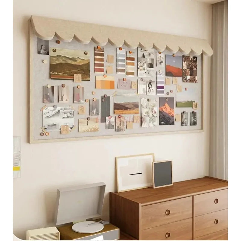 Felt Board Wall Sticker Thickened Message Board Cork Board for Office Felt Bulletin Board Tiles for Office Wall