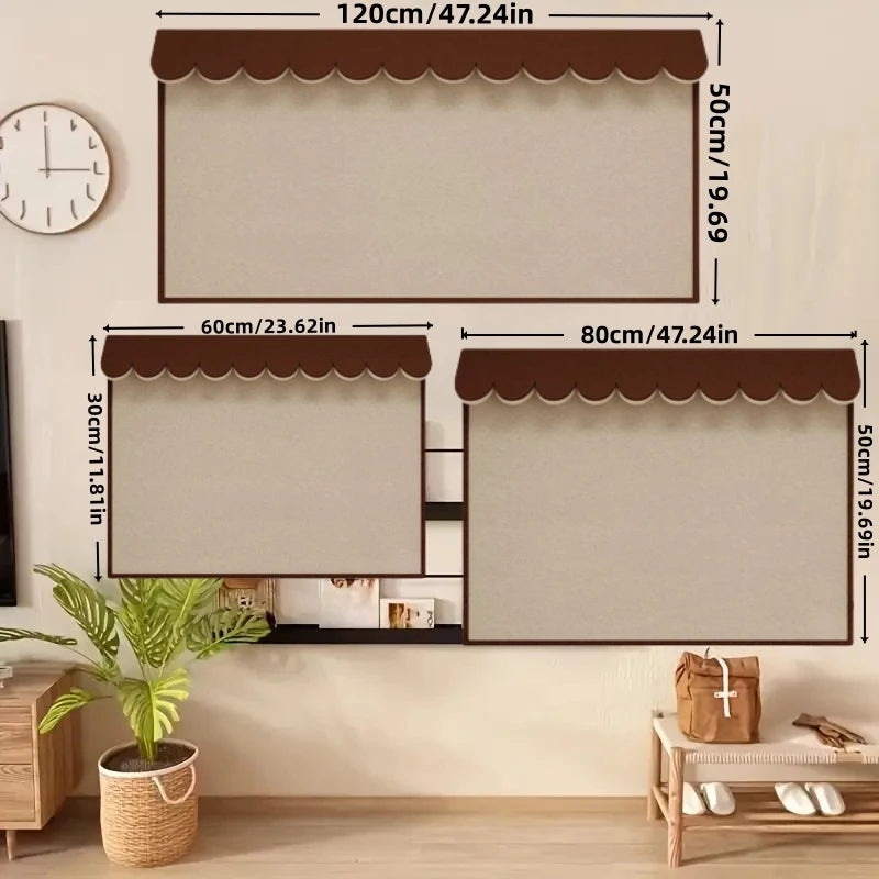 Felt Board Wall Sticker Thickened Message Board Cork Board for Office Felt Bulletin Board Tiles for Office Wall