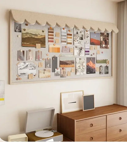 Felt Board Wall Sticker Thickened Message Board Cork Board for Office Felt Bulletin Board Tiles for Office Wall