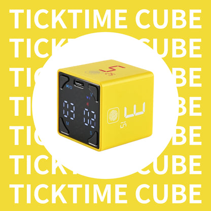 Llano Ticktime Pomodoro Timer Cube - Boost Productivity with Silent Alerts, Vibration, and Adjustable Sounds, Perfect for ADHD and Task Management